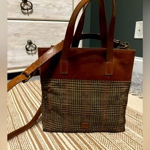 Able brand brown leather purse/small tote